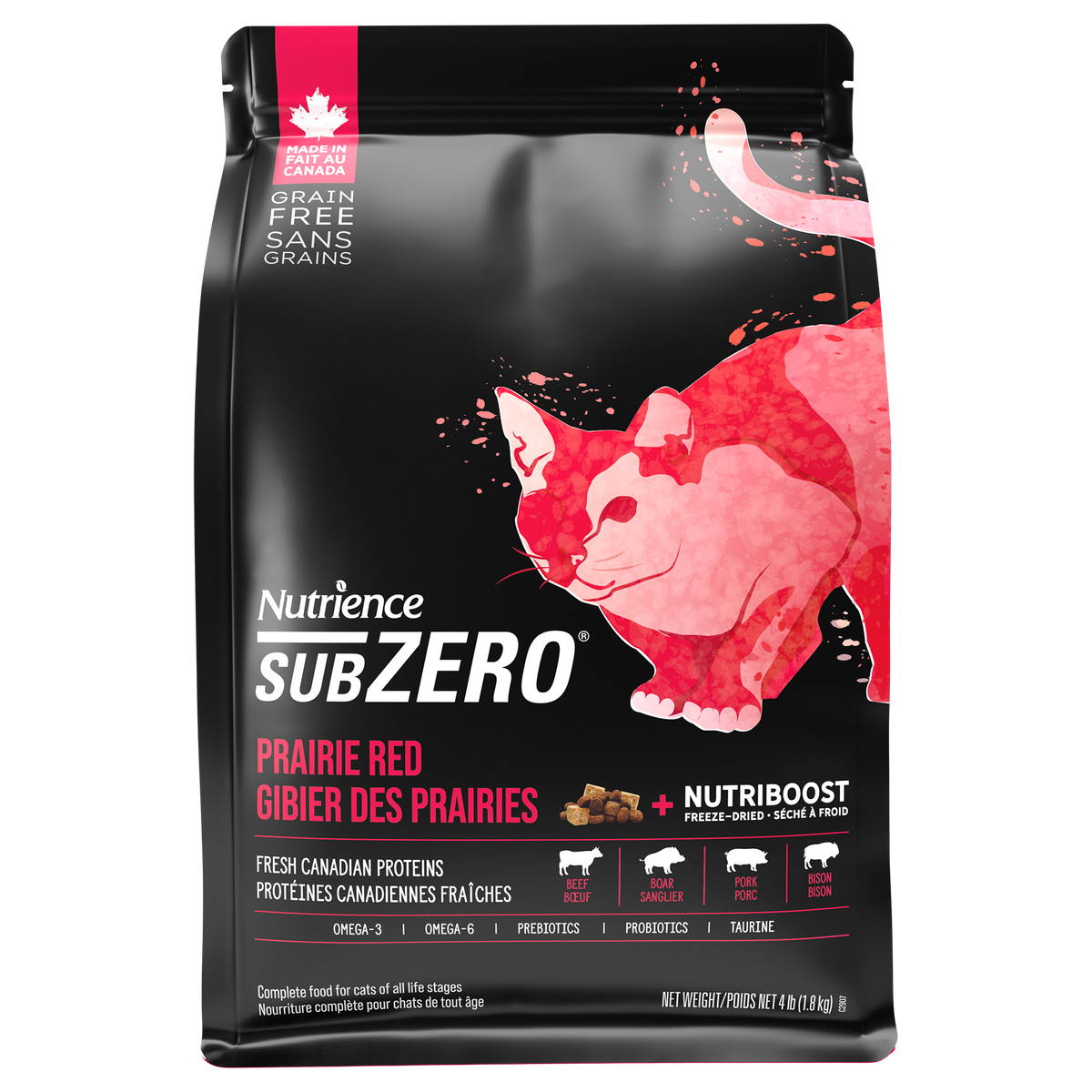 Nutrience SubZero pour chats, Gibier des Prairies, 1,8 kg - La niche&amp;moi