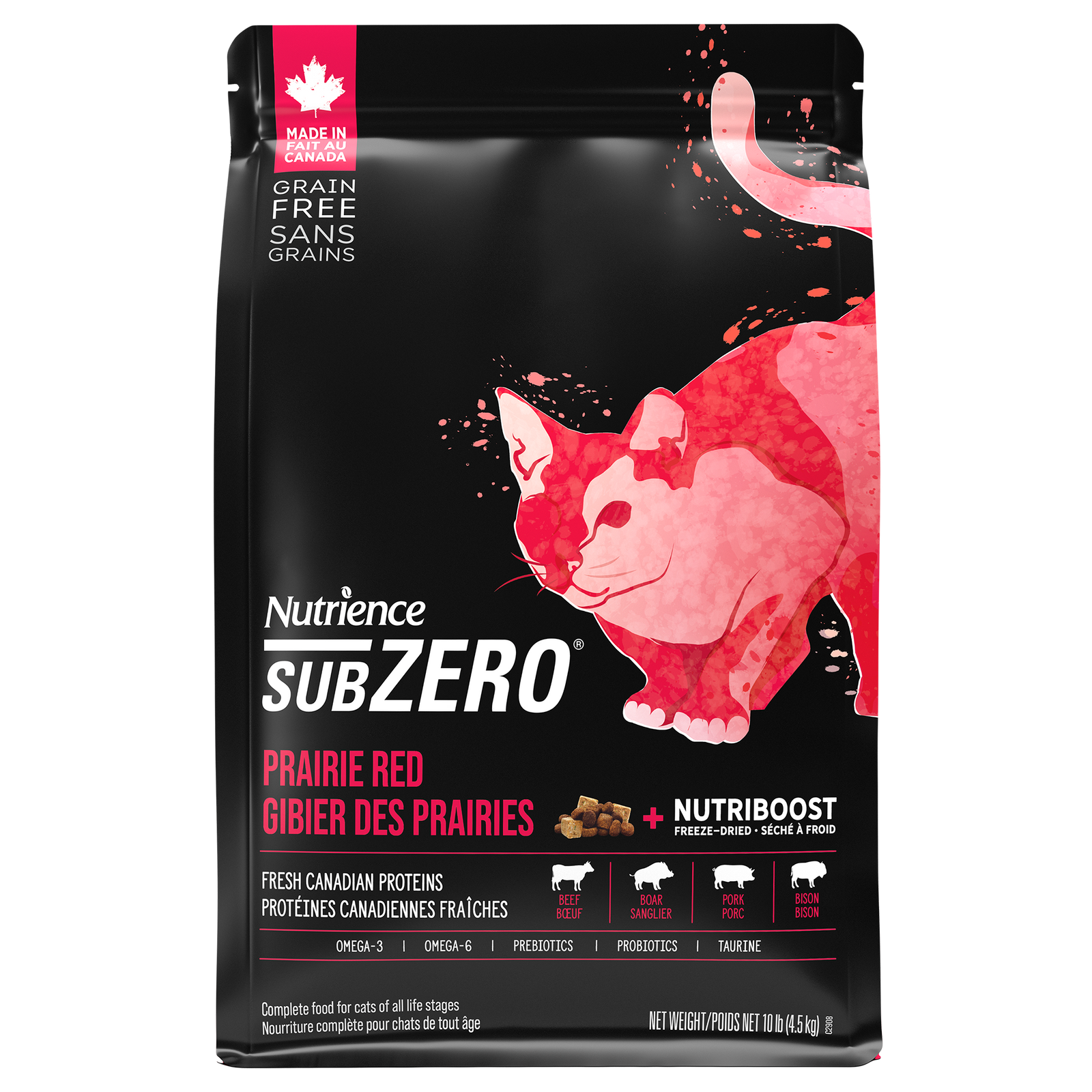 Nutrience SubZero pour chats, Gibier des Prairies, 4,5 kg - La niche&moi