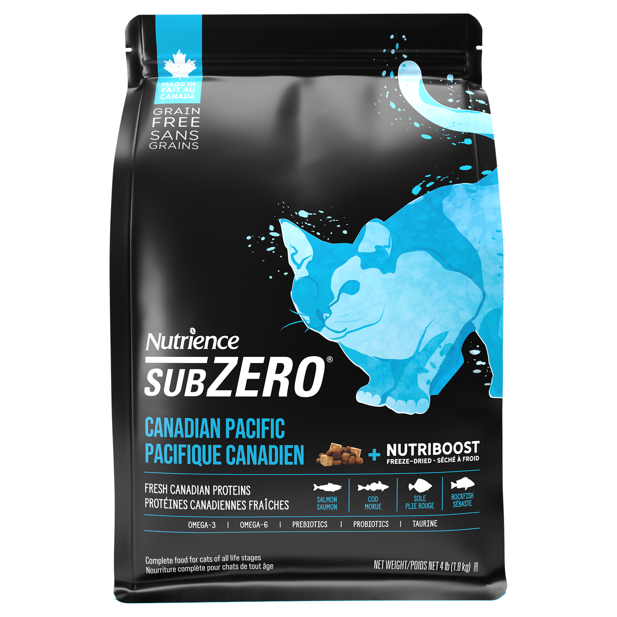 Nutrience SubZero Sans grains pour chats, Pacifique canadien - La niche&amp;moi