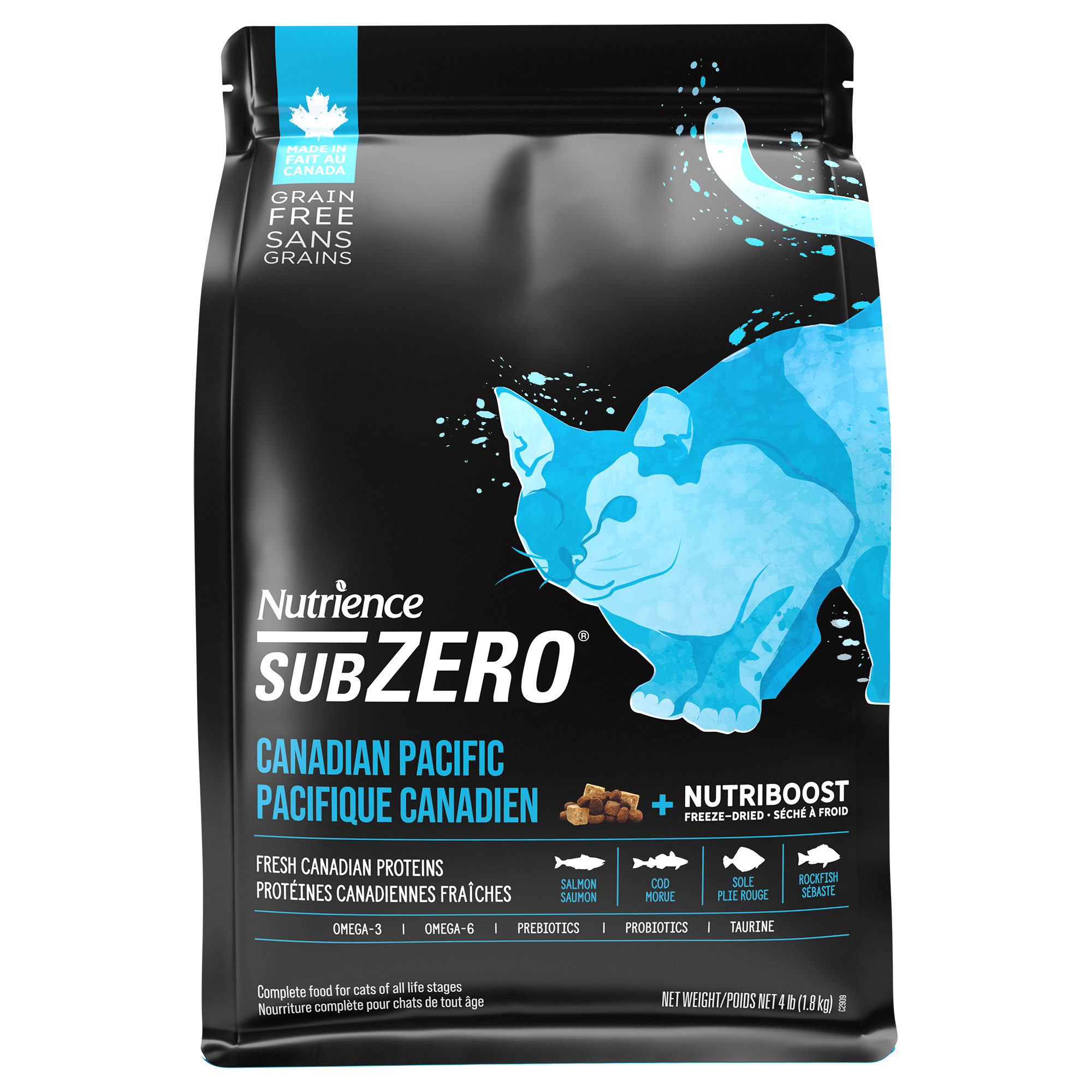 Nutrience SubZero Sans grains pour chats, Pacifique canadien