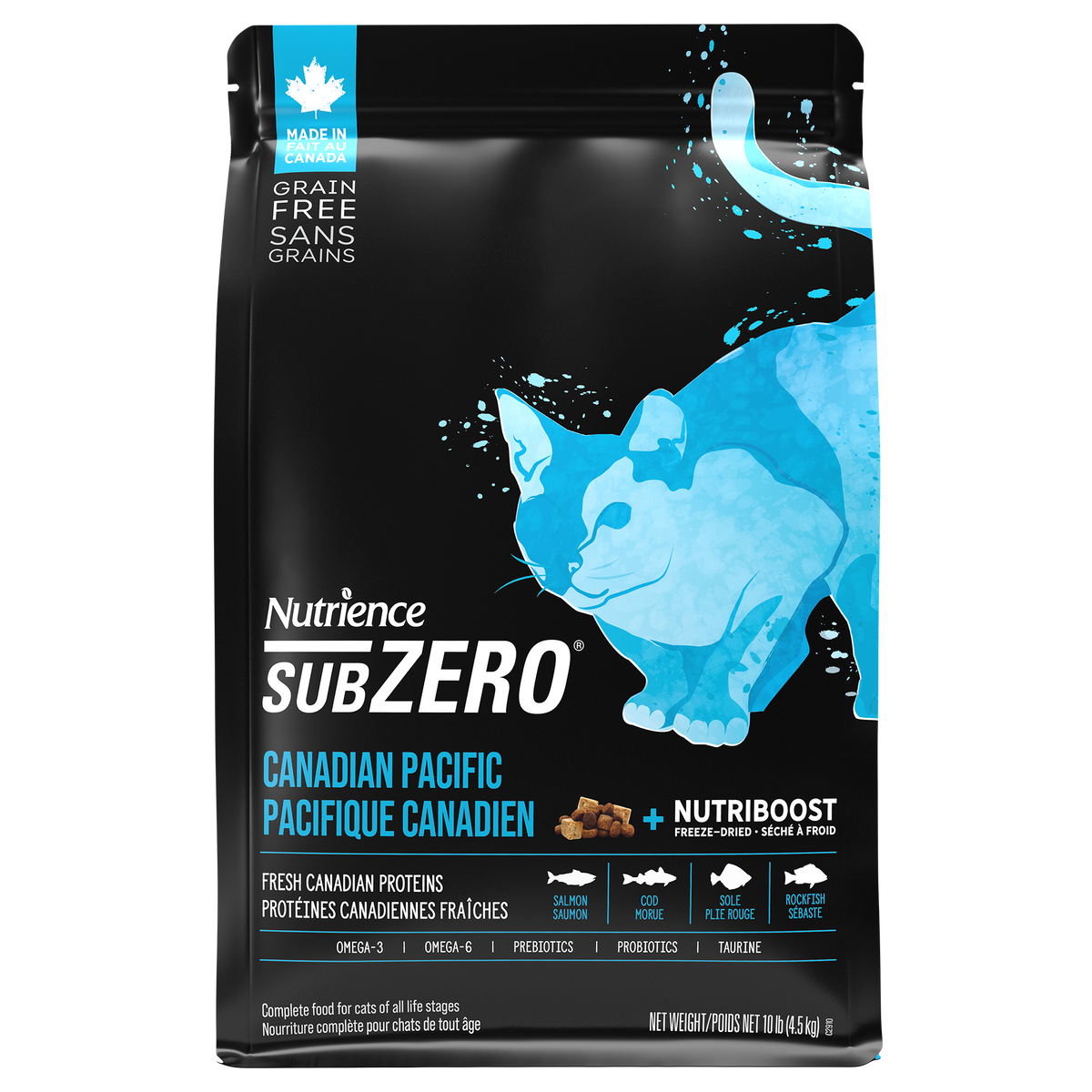 Nutrience SubZero Sans grains pour chats, Pacifique canadien - La niche&amp;moi