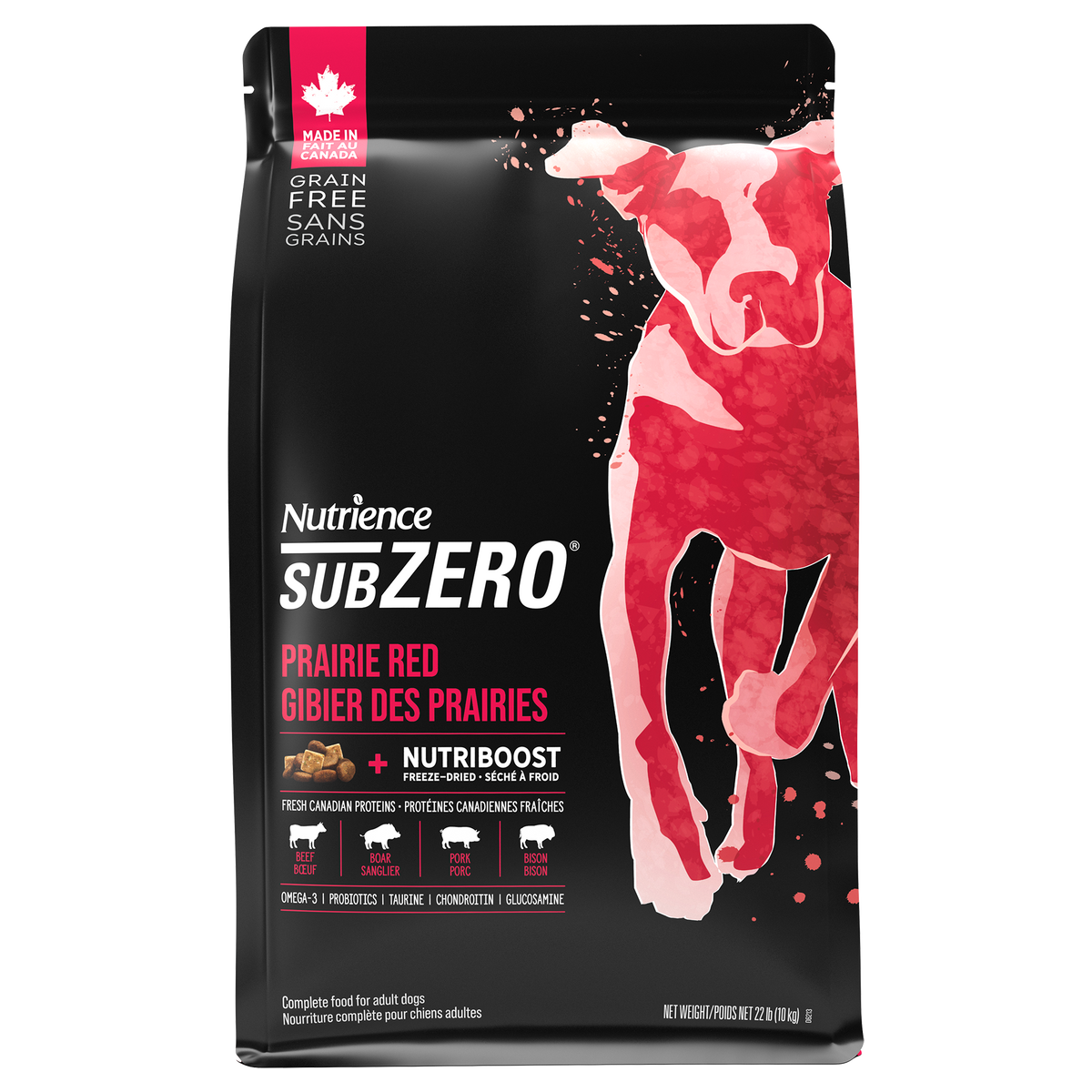 Nutrience SubZero Sans grains pour chiens, Gibier des Prairies 10kg - La niche&amp;moi