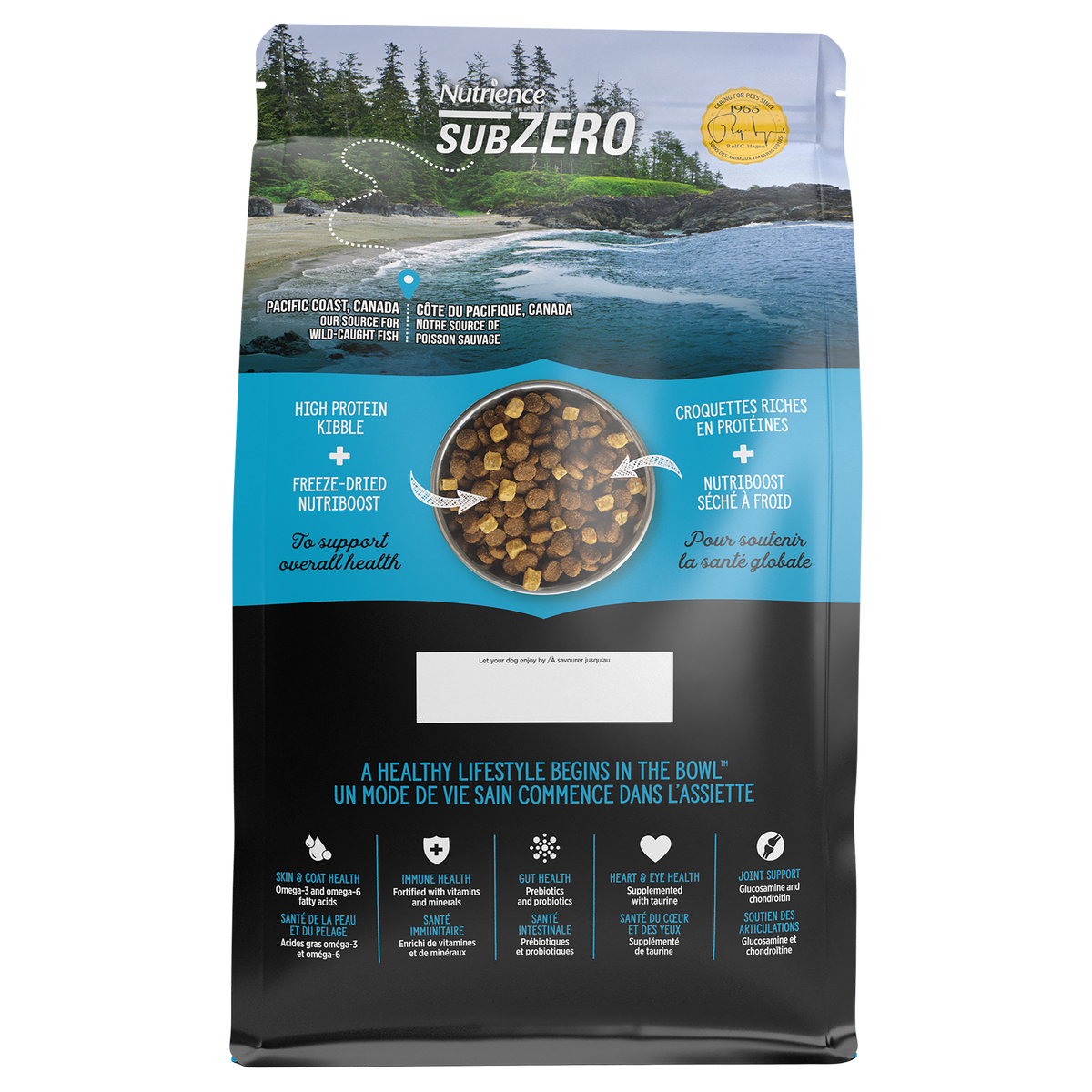 Nutrience SubZero Sans grains pour chiens, Pacifique canadien 10kg - La niche&amp;moi