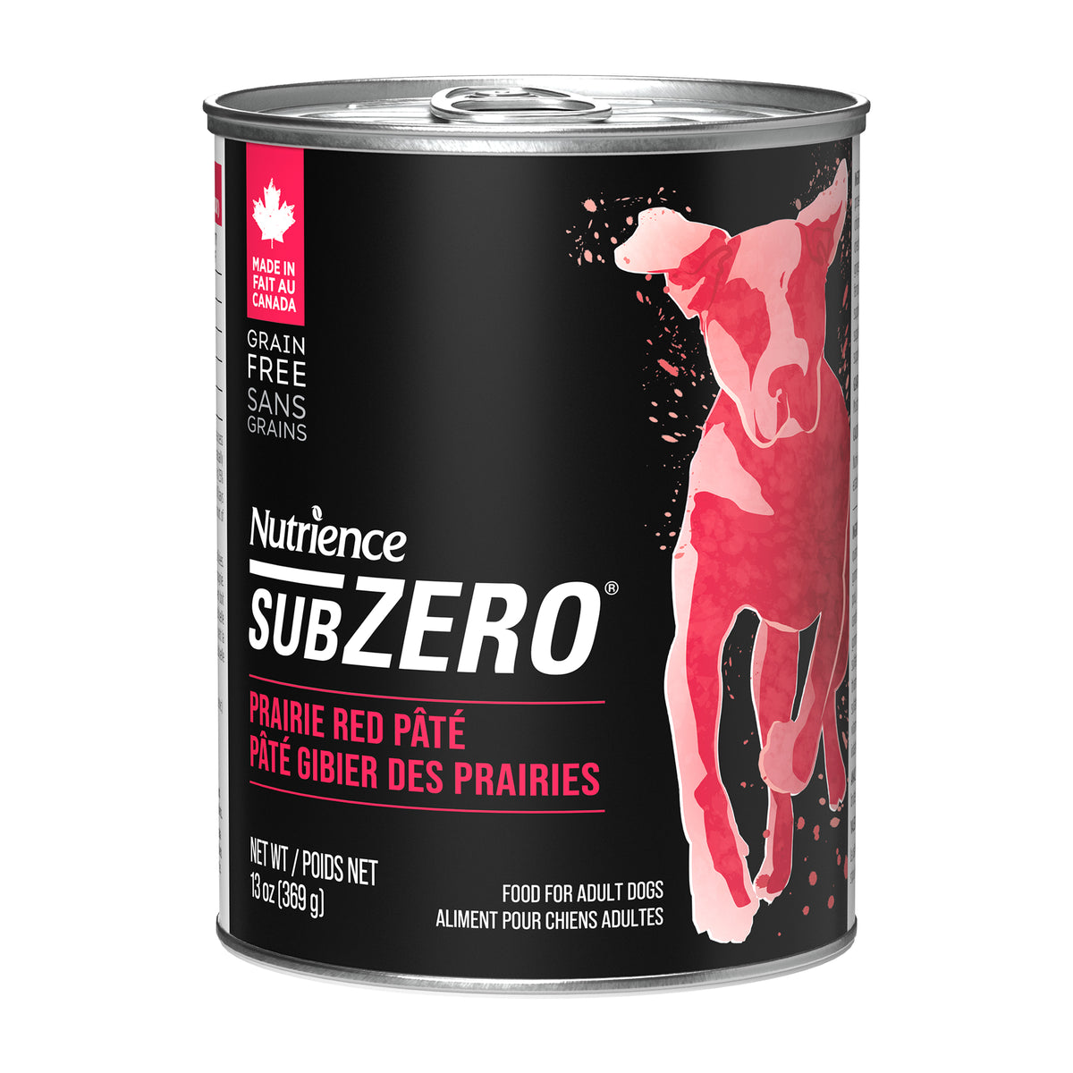 Aliment Subzero Nutrience Sans grains Pâté pour chiens adultes, formulation Gibier des Prairies, 369 g (13 oz) - La niche&amp;moi