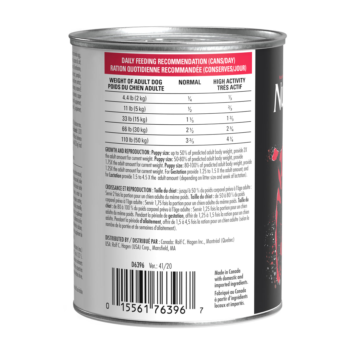 Aliment Subzero Nutrience Sans grains Pâté pour chiens adultes, formulation Gibier des Prairies, 369 g (13 oz) - La niche&amp;moi