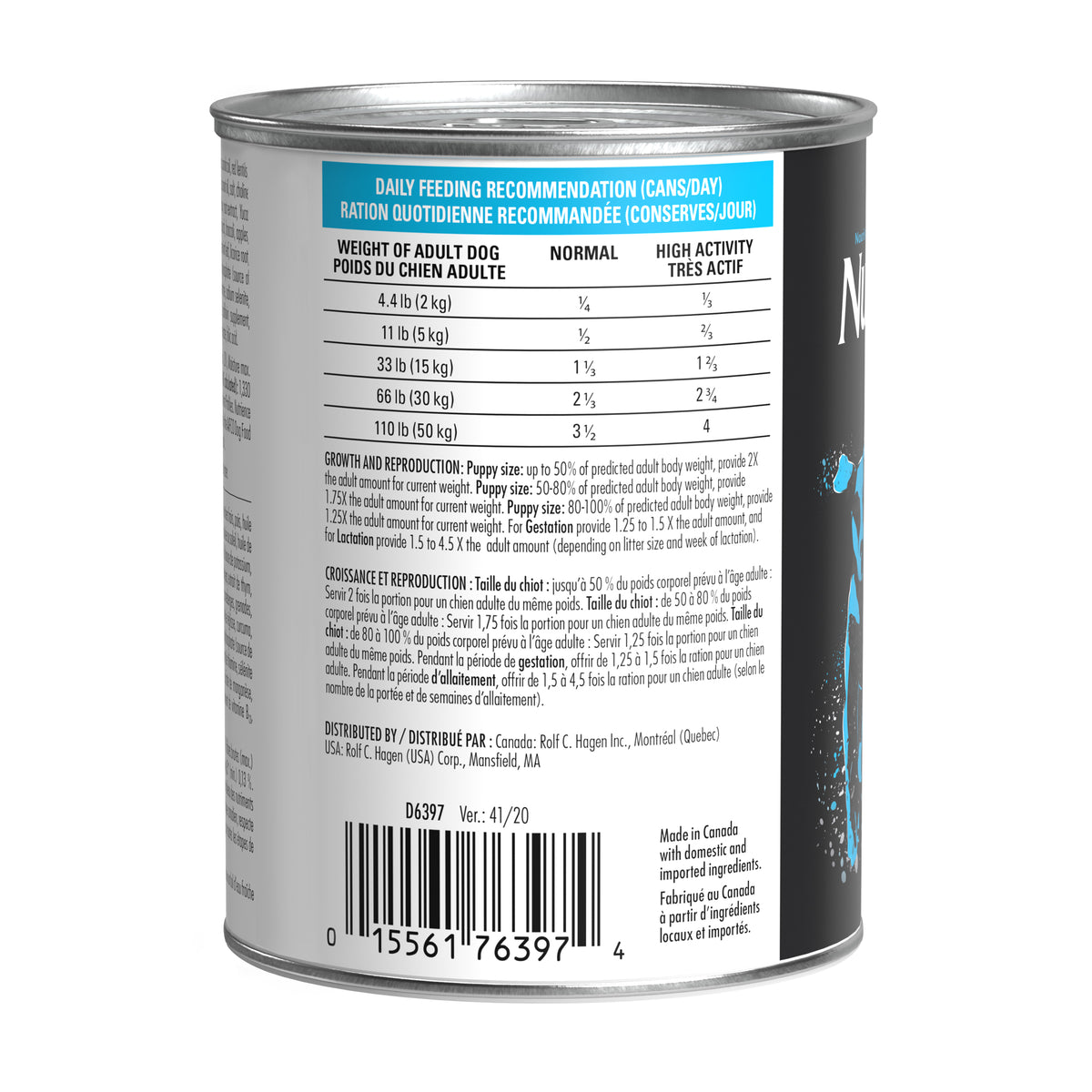 Aliment Subzero Nutrience Sans grains Pâté pour chiens adultes, formulation Pacifique canadien, 369 g (13 oz) - La niche&amp;moi