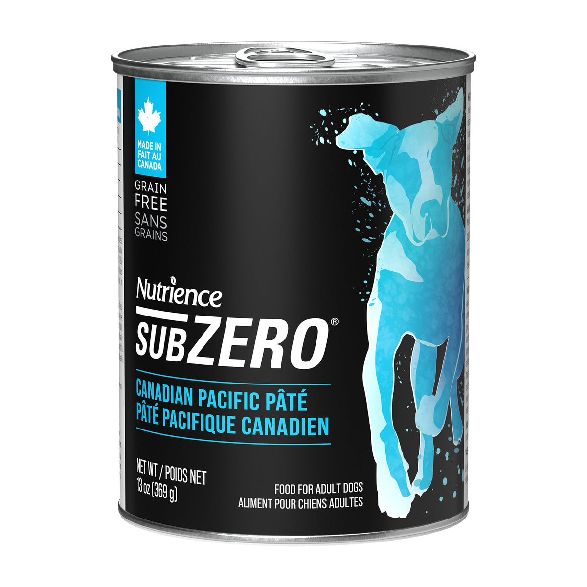 Aliment Subzero Nutrience Sans grains Pâté pour chiens adultes, formulation Pacifique canadien, 369 g (13 oz) - La niche&amp;moi