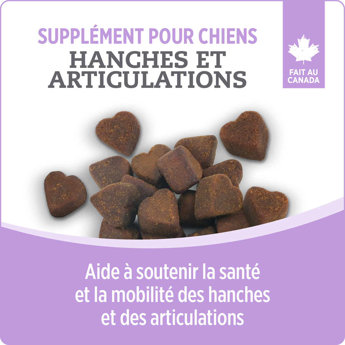 Suppléments Nutrience Care pour chiens, Hanches et articulations, 100 bouchées tendres, 400 g - La niche&amp;moi