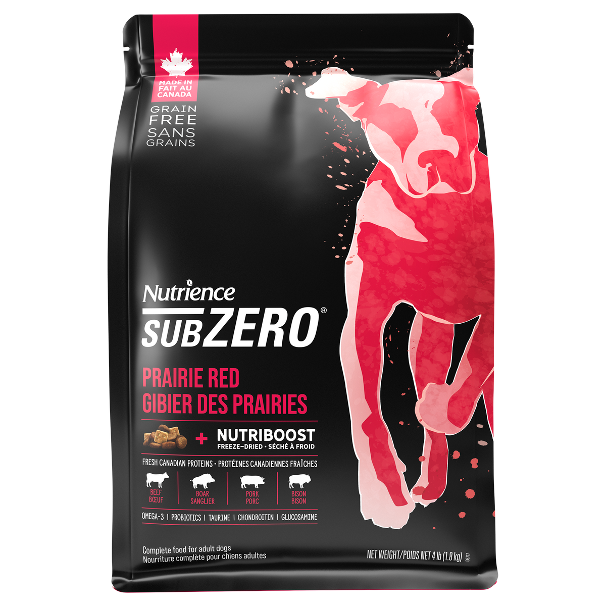 Nutrience SubZero pour chiens, Gibier des Prairies, 1,8 kg - La niche&amp;moi