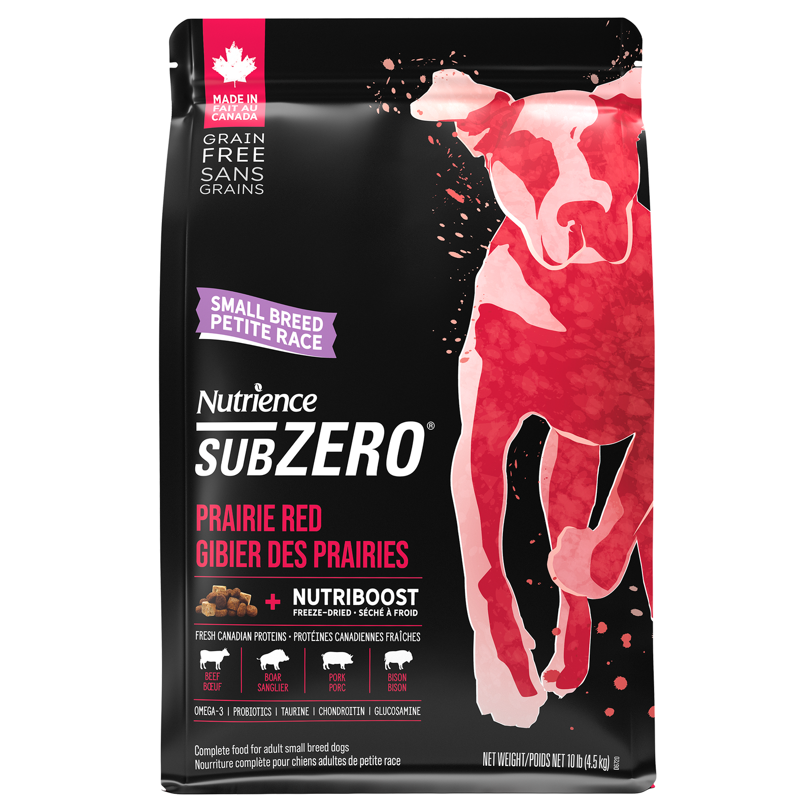Nutrience SubZero pour chiens de petite race, Gibier des Prairies, 4,5 kg - La niche&moi