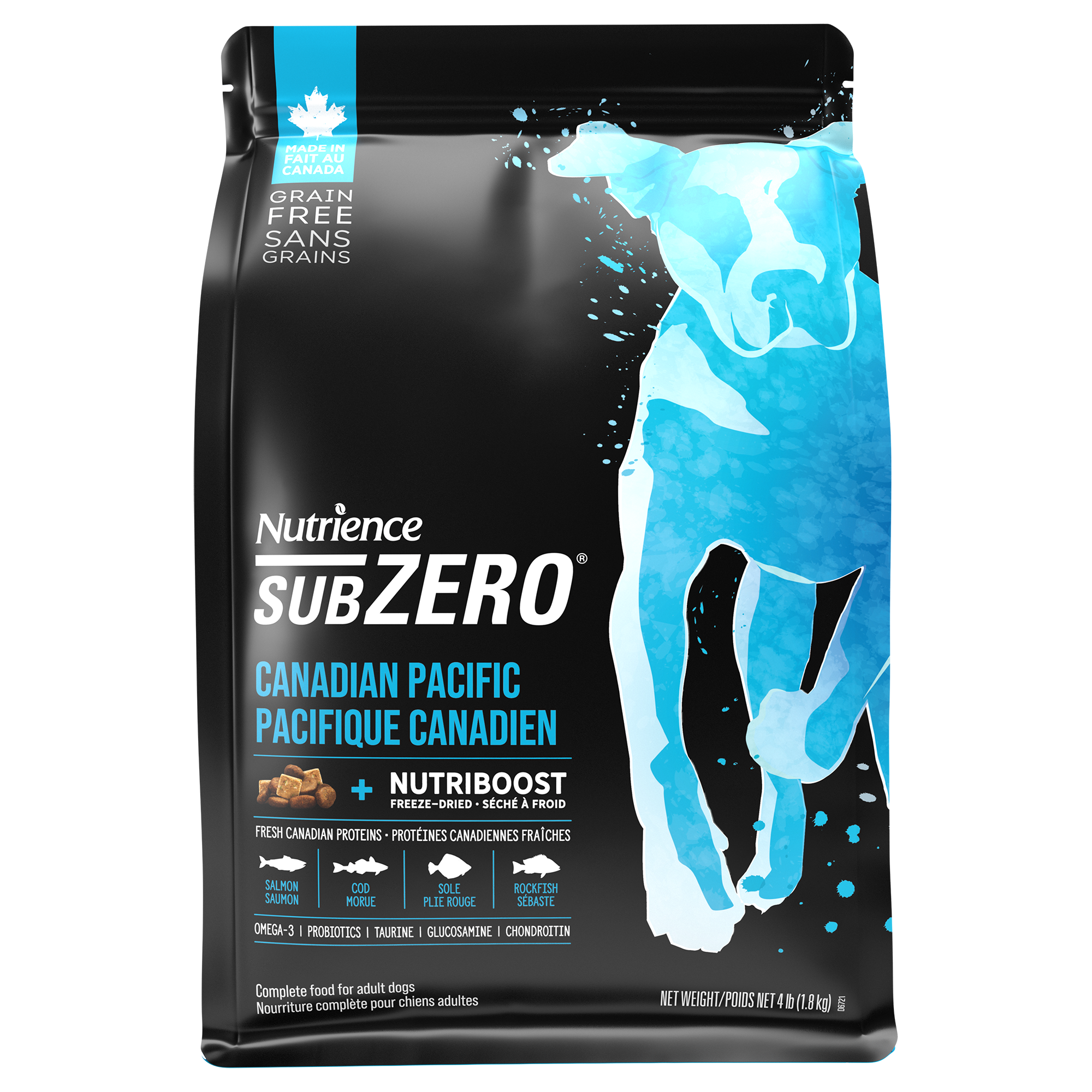 Nutrience SubZero pour chiens, Pacifique canadien,1,8 kg