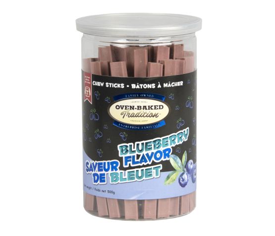 Oven-Baked Tradition, Bâtons à Mâcher, Bleuets 500gr - La niche&moi