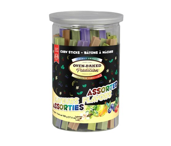 Oven-Baked Tradition, Bâtons à Mâcher, Saveurs Assorties 500gr - La niche&moi