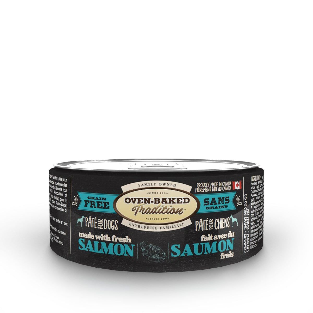 Obt Nourriture En Conserves Pour Chien, Pâté De Saumon 5.5oz - La niche&amp;moi