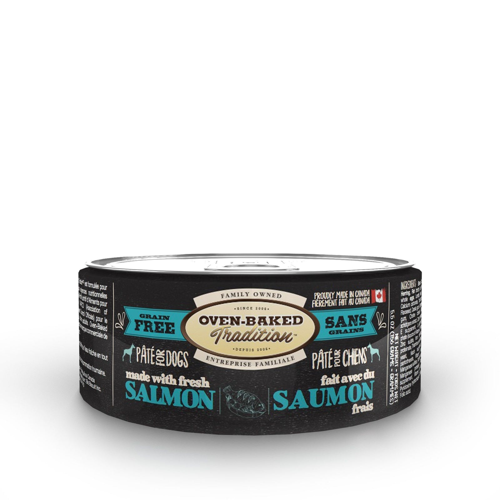 Obt Nourriture En Conserves Pour Chien, Pâté De Saumon 5.5oz - La niche&moi