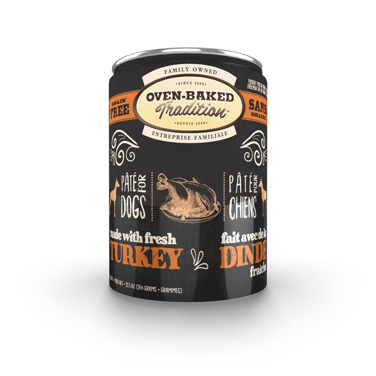 Obt Nourriture En Conserves Pour Chien, Pâté De Dinde 12.5oz - La niche&amp;moi