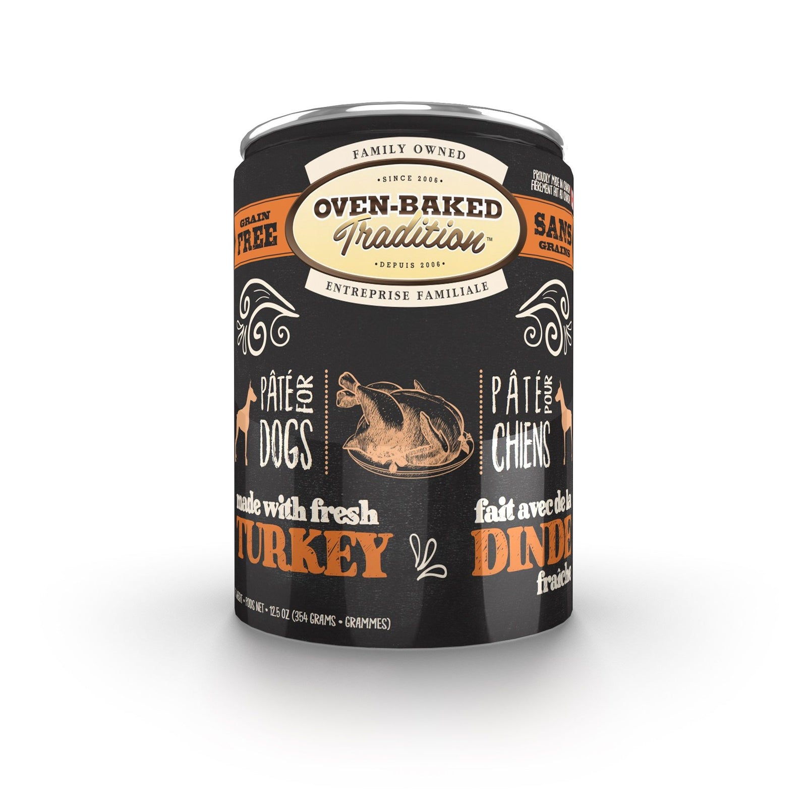 Obt Nourriture En Conserves Pour Chien, Pâté De Dinde 12.5oz - La niche&moi