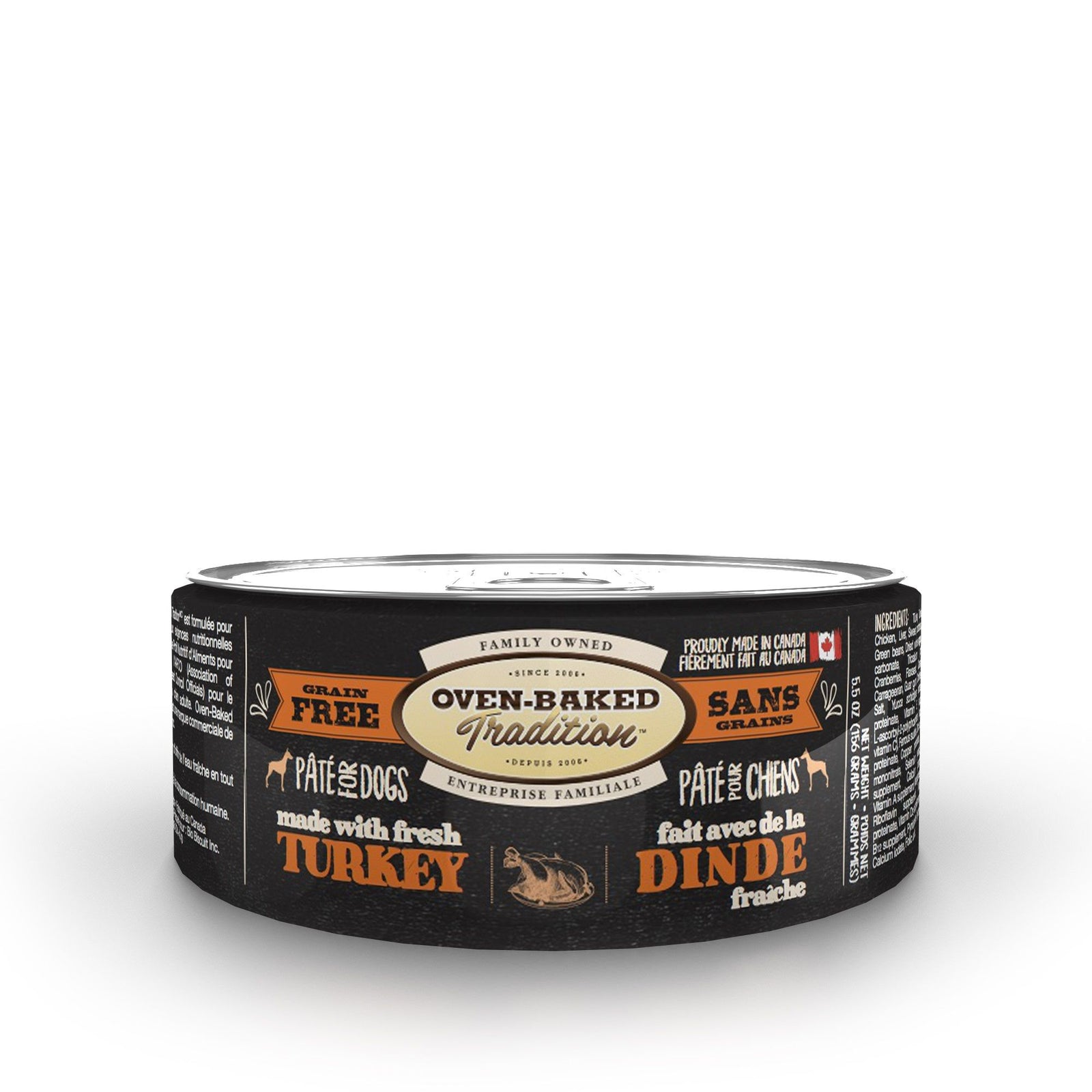 Obt Nourriture En Conserves Pour Chien, Pâté De Dinde 5.5oz - La niche&moi