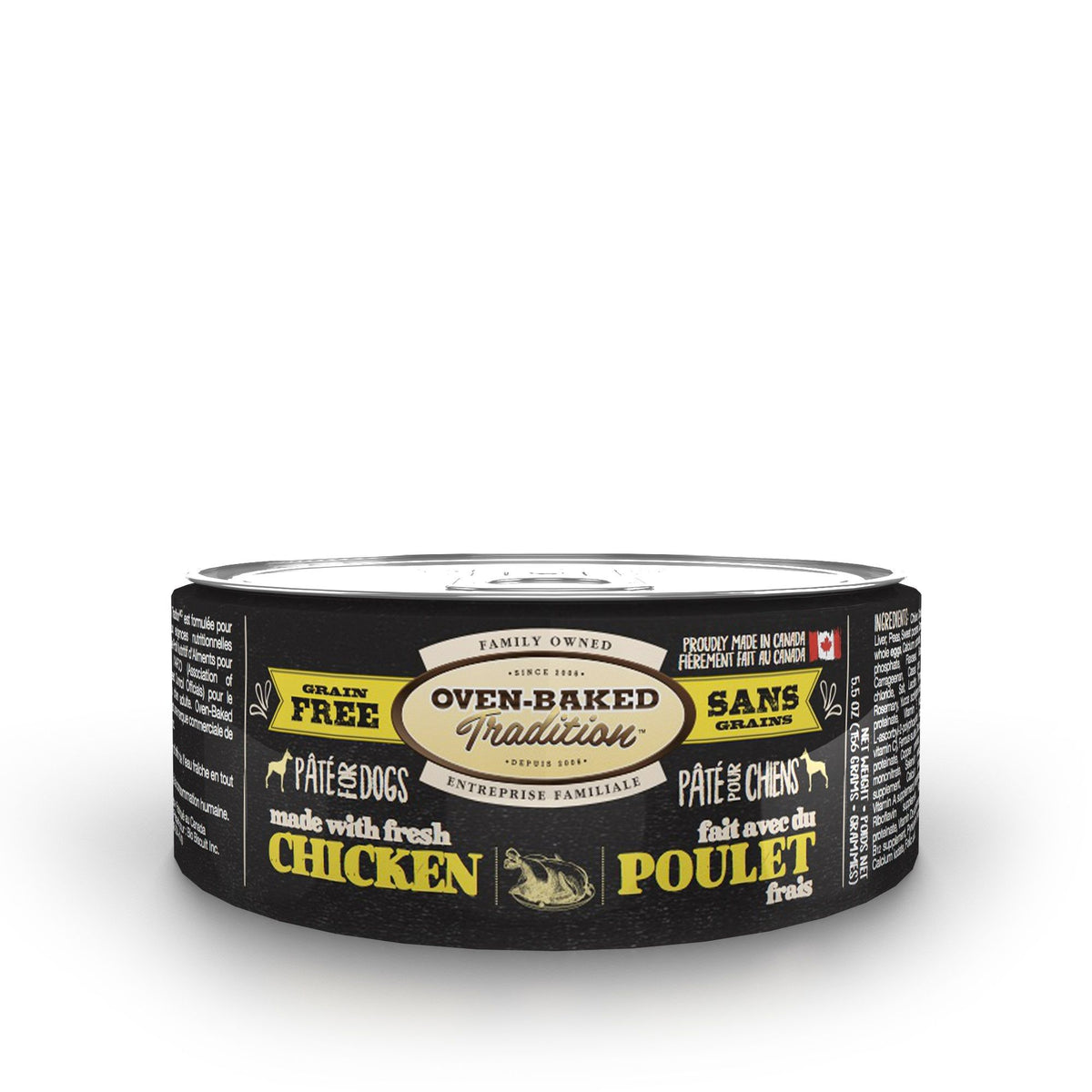 Obt Nourriture En Conserves Pour Chien, Pâté De Poulet 5.5oz - La niche&amp;moi