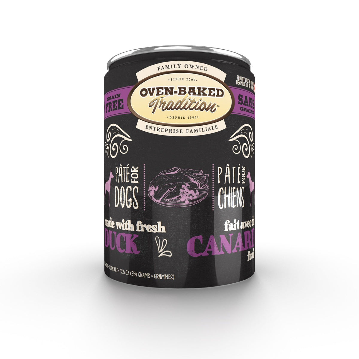 Pâté Sans Grains Oven-Baked Tradition pour Chiens– Canard  12.5 oz - La niche&amp;moi