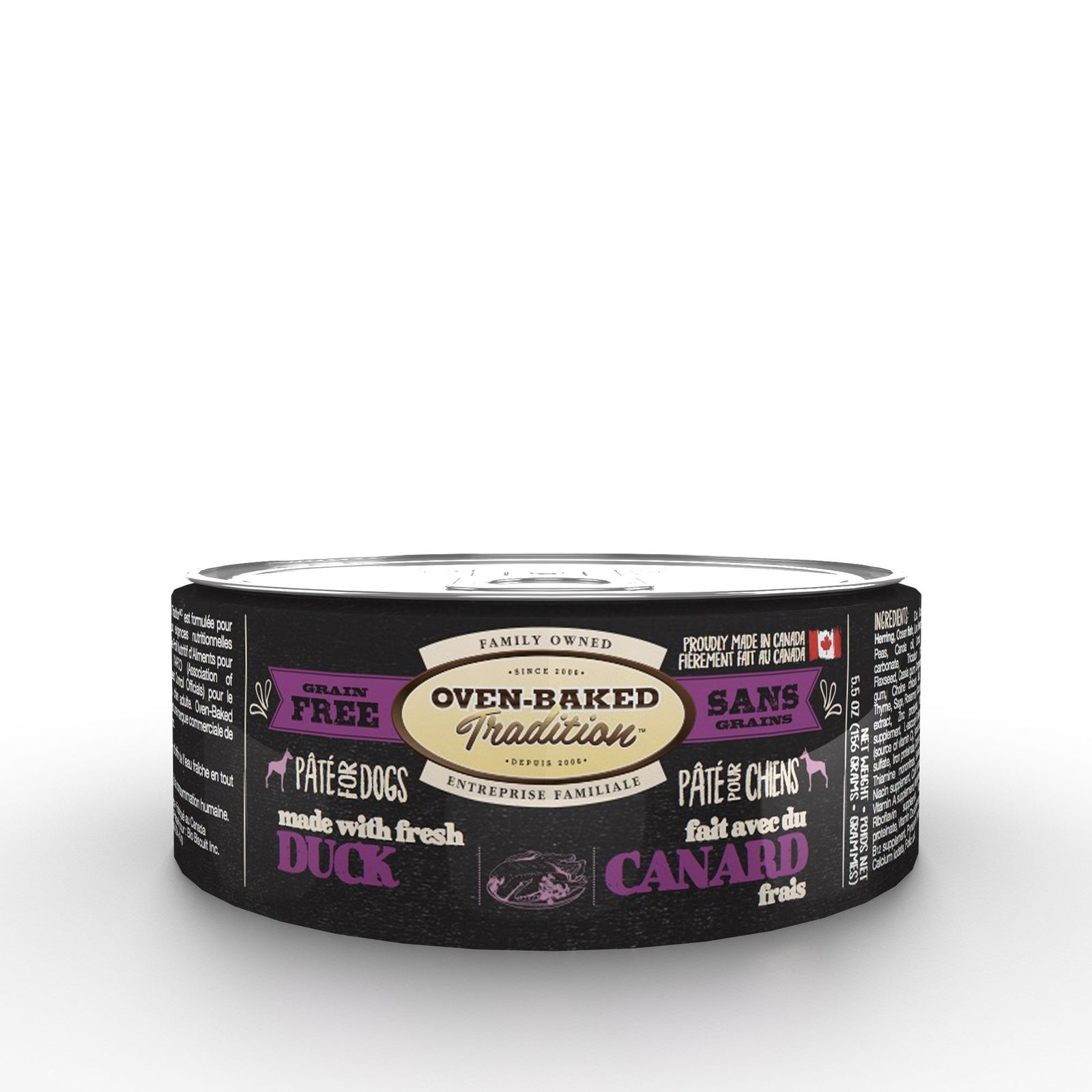 Obt Nourriture En Conserves Pour Chien, Pâté De Canard 5.5oz - La niche&moi