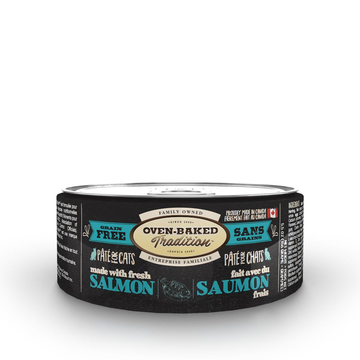 Obt Nourriture En Conserves Pour Chat, Pâté De Saumon 5.5oz - La niche&amp;moi