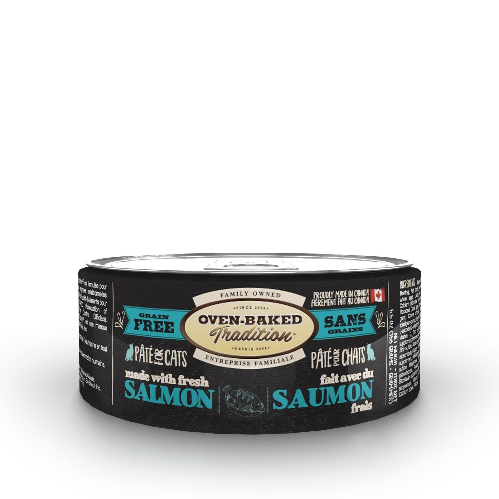 Obt Nourriture En Conserves Pour Chat, Pâté De Saumon 5.5oz - La niche&moi