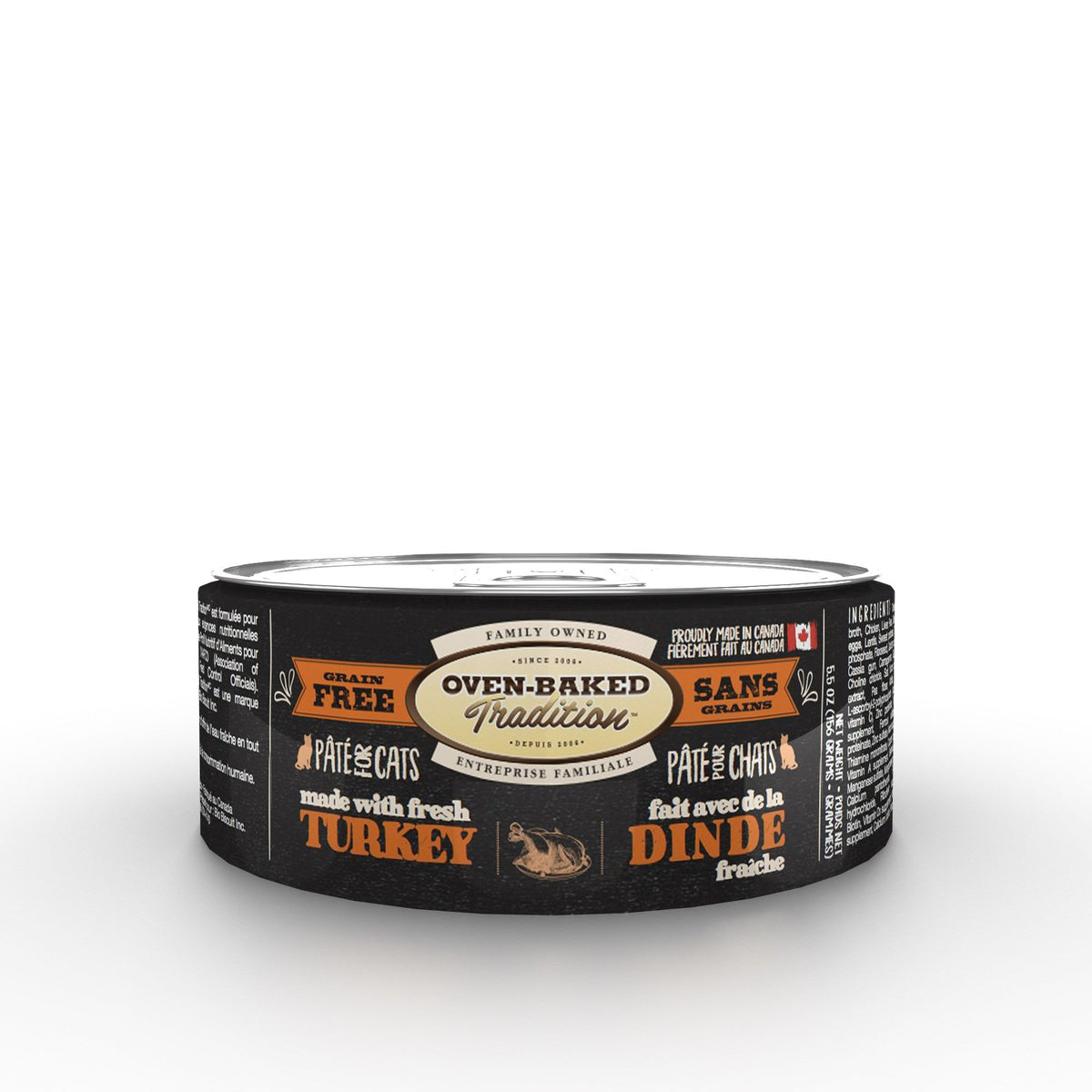 Obt Nourriture En Conserves Pour Chat, Pâté De Dinde 5.5oz - La niche&amp;moi
