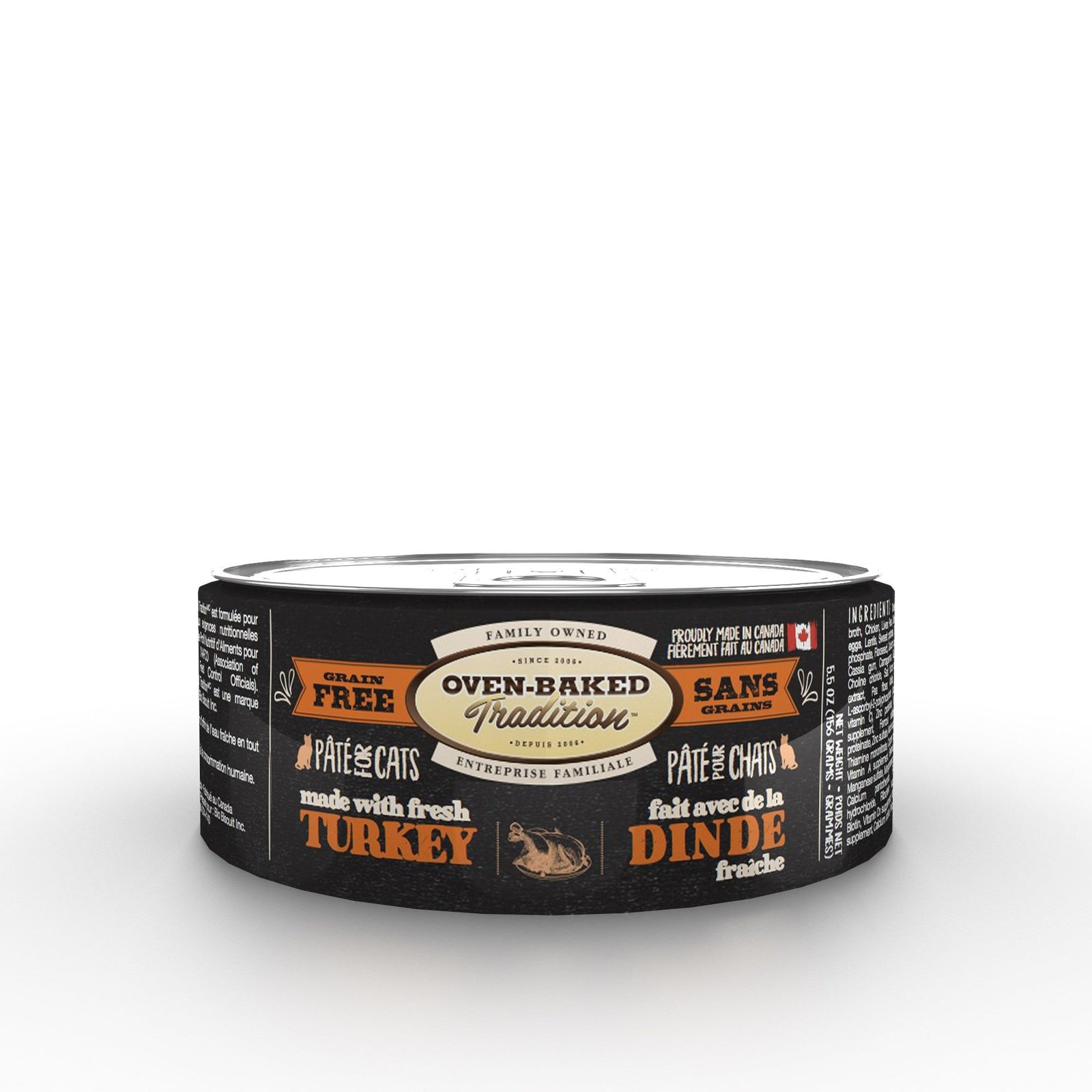 Obt Nourriture En Conserves Pour Chat, Pâté De Dinde 5.5oz - La niche&moi