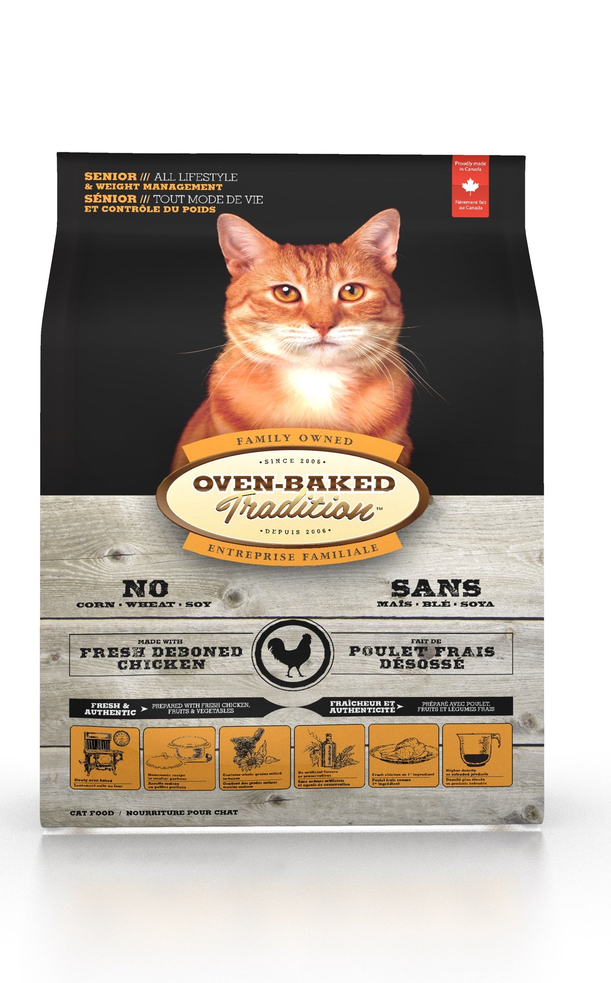 Obt Nourriture Sèche Pour Chat Sénior / Contrôle Du Poids - Poulet 10 Lb - La niche&amp;moi
