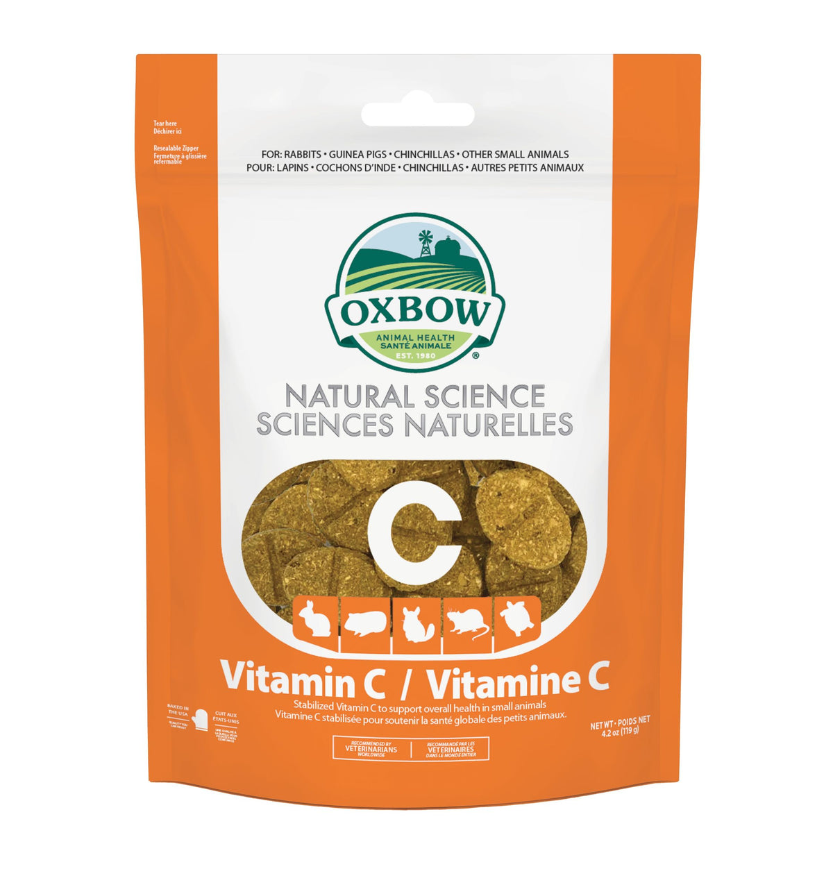 Oxbow Natural Science - Suppléments Pour Rongeur, Vitamine C - La niche&amp;moi