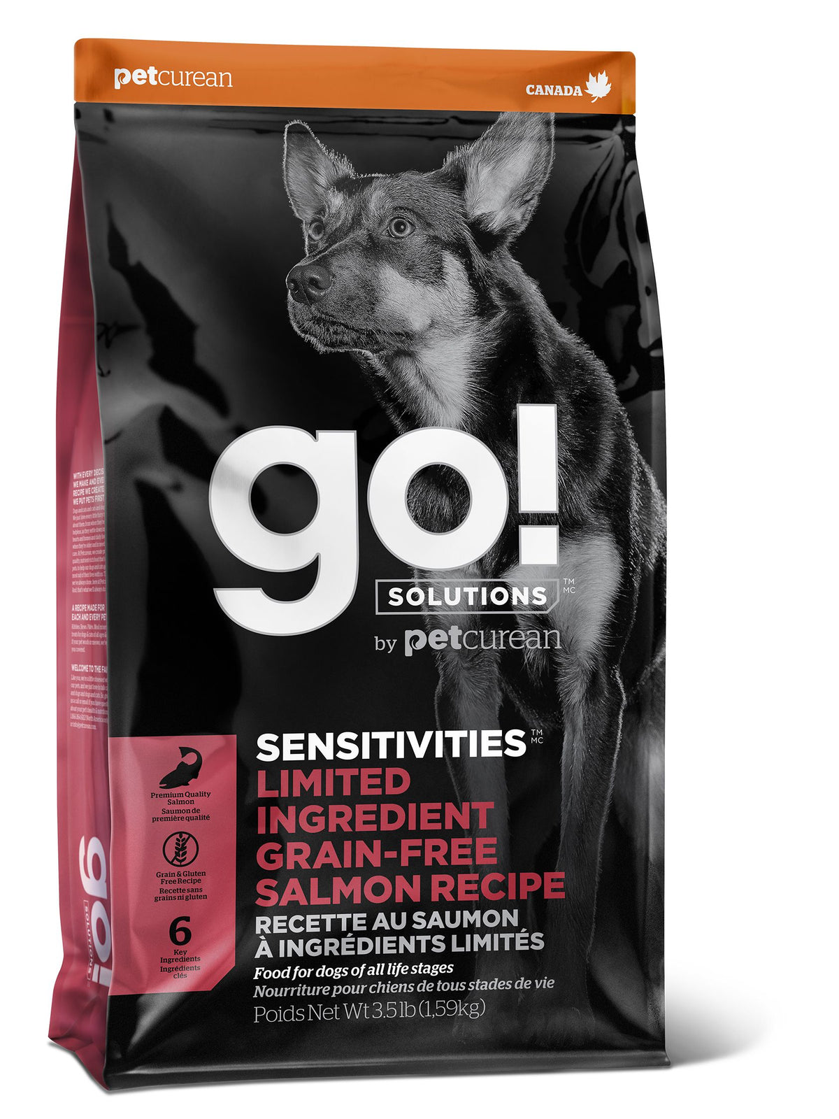 Petcurean Go! Sensitivities Lid Grain Free Salmon Recipe For Dog 3.5 Lbs