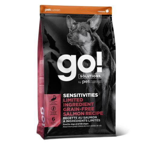 Petcurean Go! Sensitivities Lid Grain Free Salmon Recipe For Dog 22 Lbs