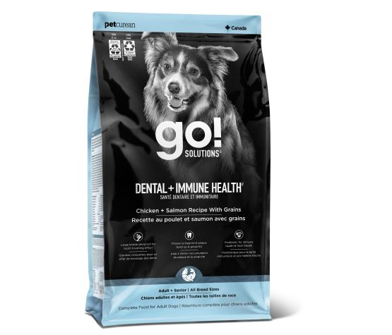 Petcurean Go! Santé Dentaire Et Immunitaire Pour Chien Poulet Et Saumon Avec Grains 9 Lbs