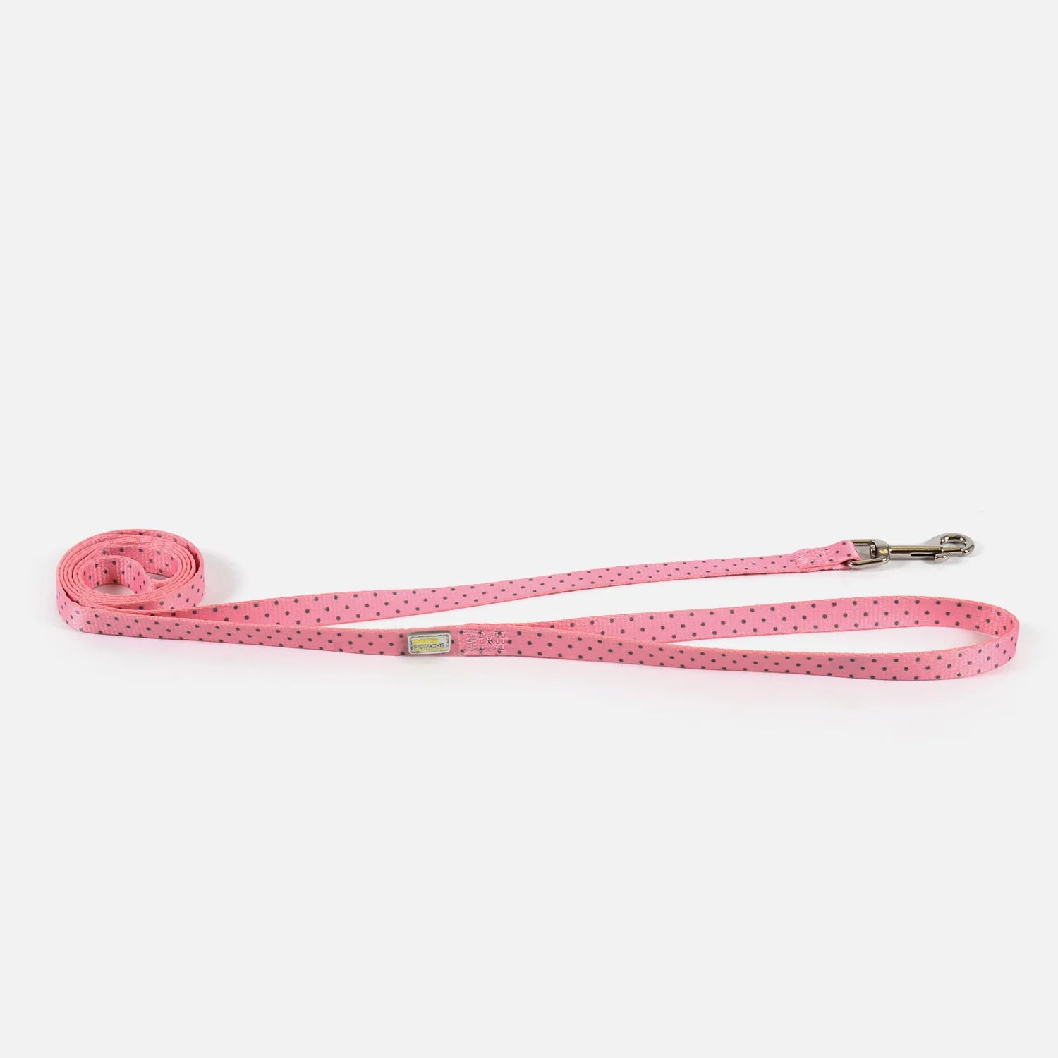 Laisse imprimée Petite Pistache pour petits chiens ROSE POLKA 2XS - La niche&moi