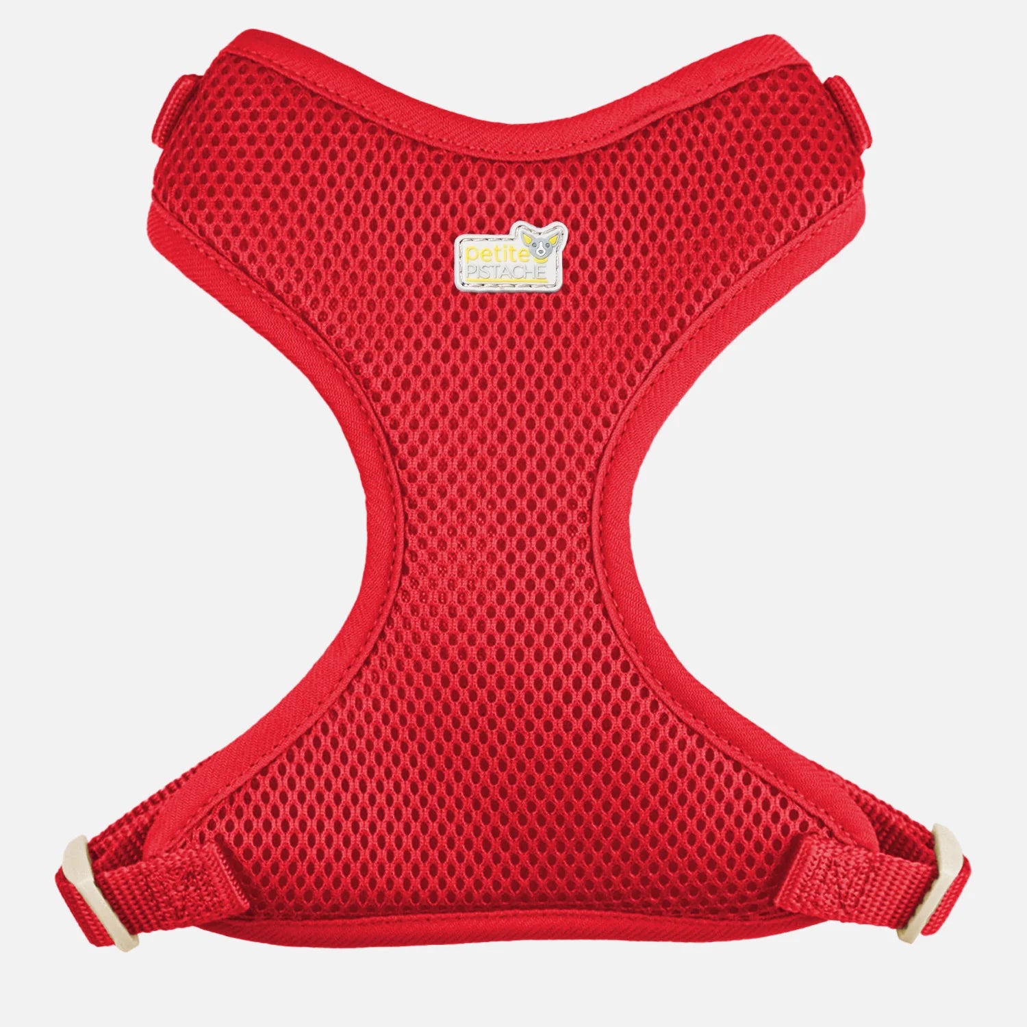 Harnais en maille Petite Pistache pour très petits chiens Rouge 3XS - La niche&moi