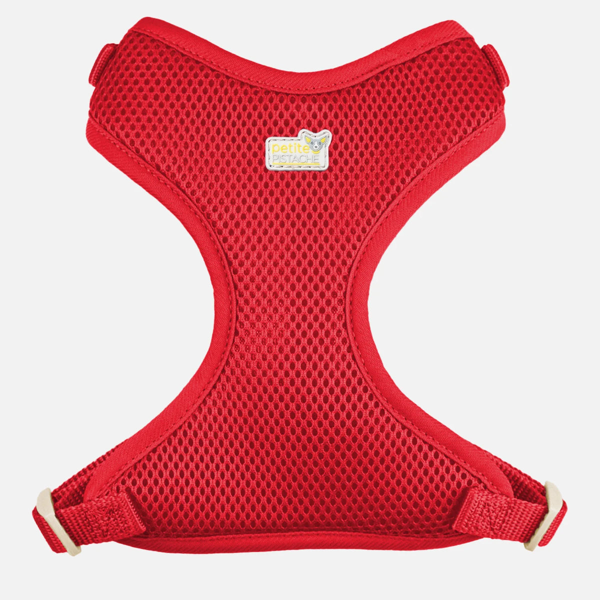 Harnais en maille Petite Pistache pour très petits chiens ROUGE 2XS - La niche&amp;moi