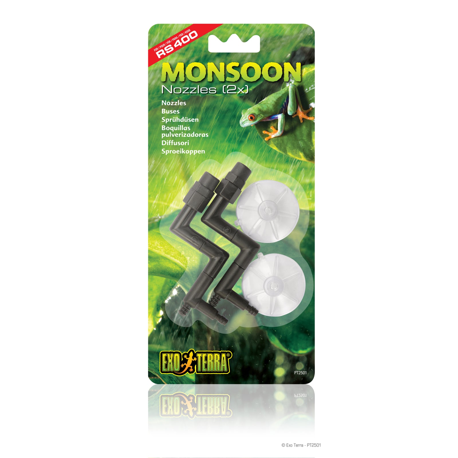 Deux becs de sortie d’eau et deux ventouses pour Monsoon - La niche&moi