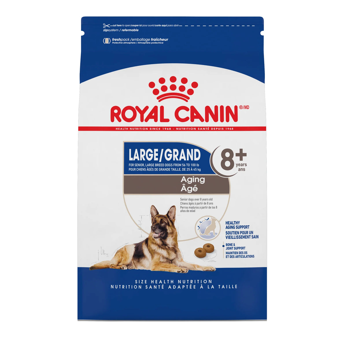 Royal Canin Chien Grand Âgé 8+ 30lb - La niche&amp;moi