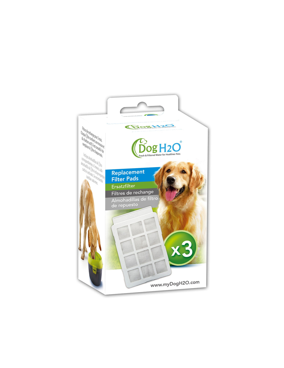 H2o Filtres De Rechange Pour Fontaines Chien Ou Chat - Pqt 3 - La niche&amp;moi