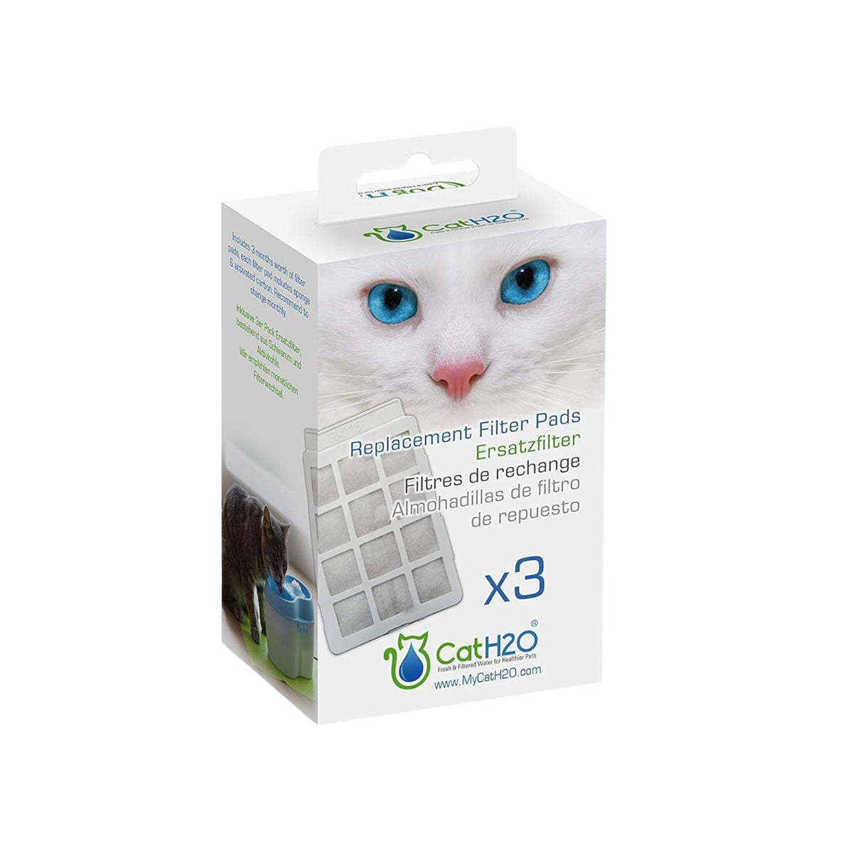 H2o Filtres De Rechange Pour Fontaines Chien Ou Chat - Pqt 3 - La niche&amp;moi