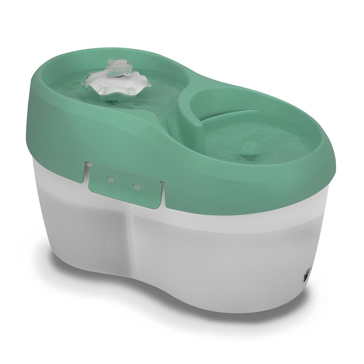 H2o Tornado, Fontaine / Abreuvoir Pour Chat (2 Litres) Vert Sauge Sur Blanc - La niche&amp;moi