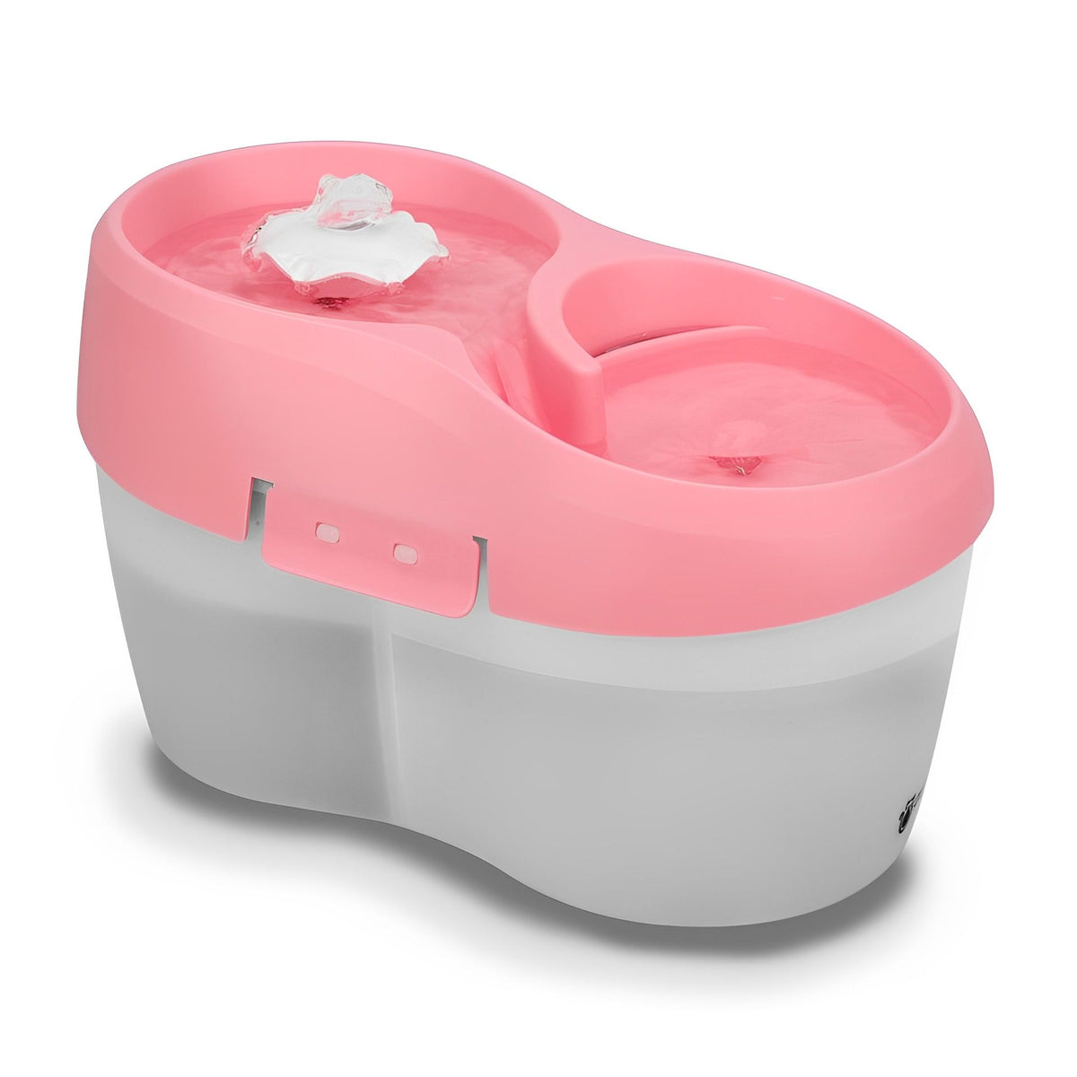 H2o Tornado, Fontaine / Abreuvoir Pour Chat (2 Litres) Rose Sur Blanc - La niche&amp;moi