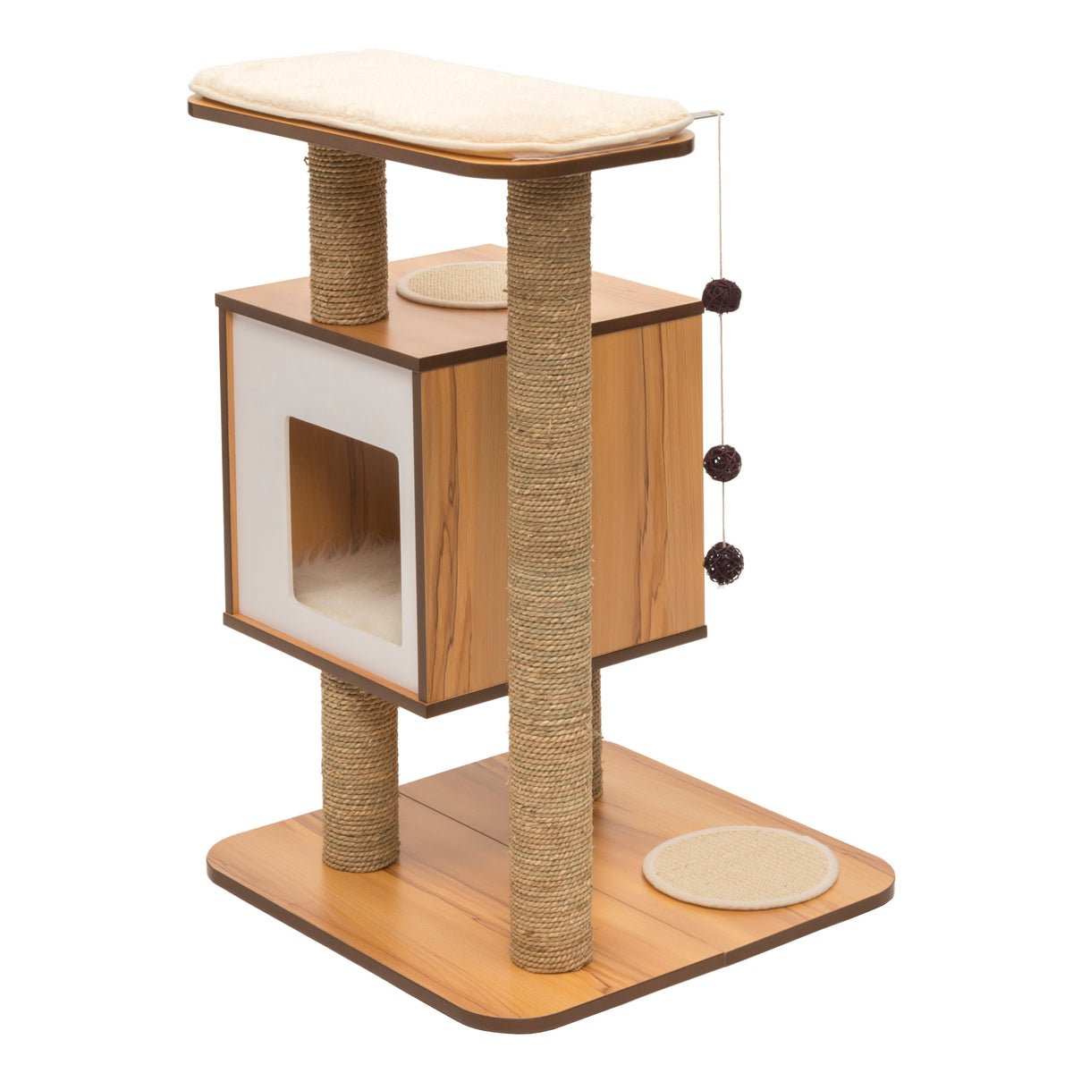 Meuble V-Base Vesper, noyer, 55,5 x 56 x 81,5 cm - La niche&amp;moi