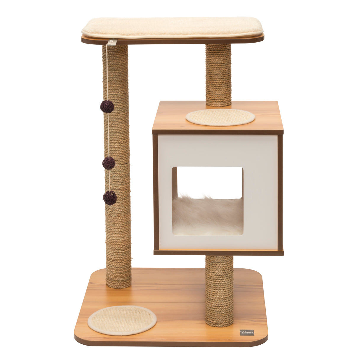 Meuble V-Base Vesper, noyer, 55,5 x 56 x 81,5 cm - La niche&amp;moi