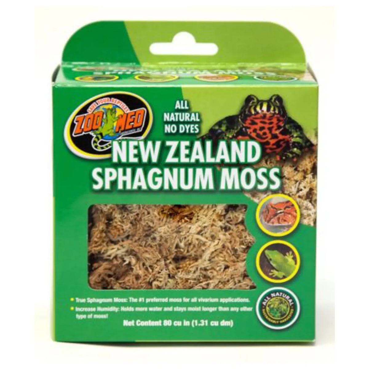 Zoo Med Mousse de Sphagnum de la Nouvelle-Zélande 80 cu in - La niche&amp;moi