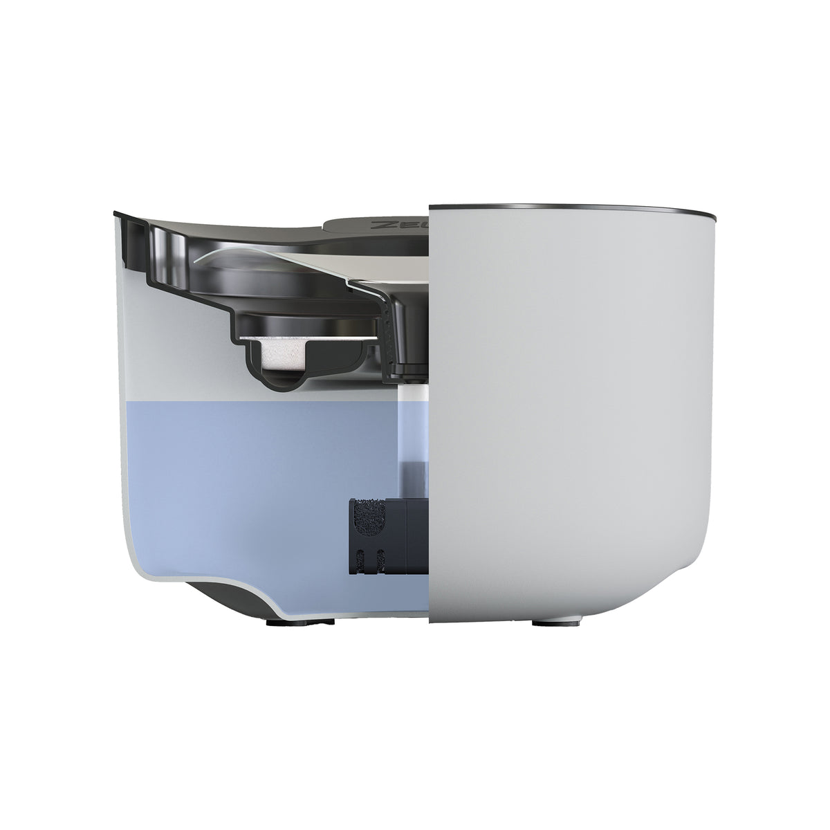 Abreuvoir Zeus Oasis, gris pâle, 3 L (100 oz liq.) - La niche&amp;moi