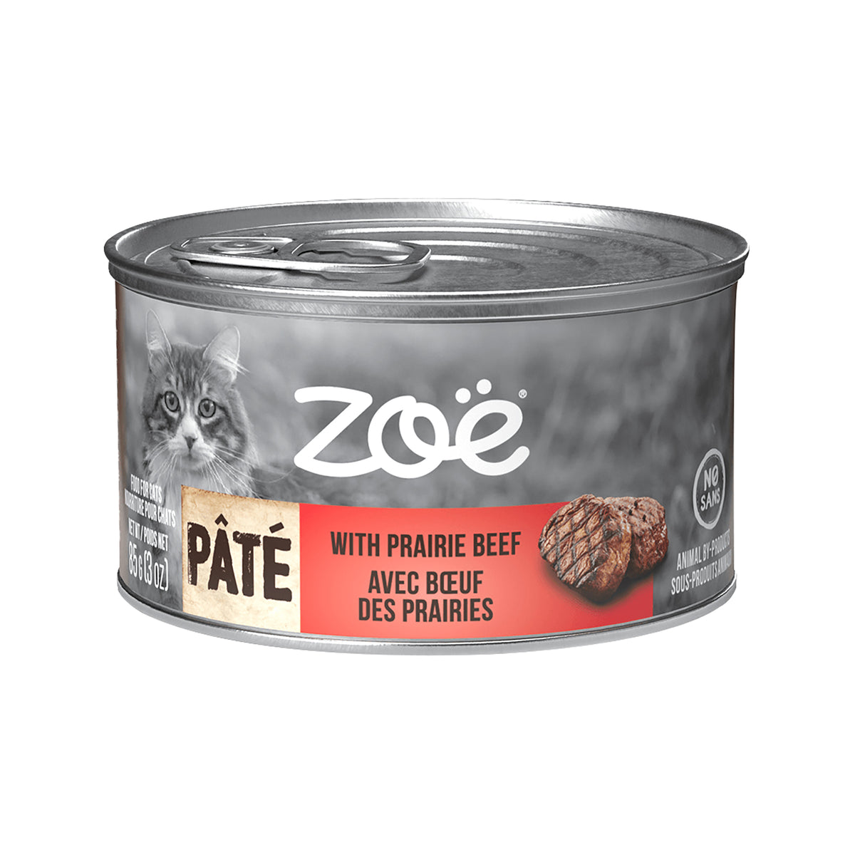 Pâté Zoë avec bœuf des Prairies pour chats, 85 g (3 oz) - La niche&amp;moi