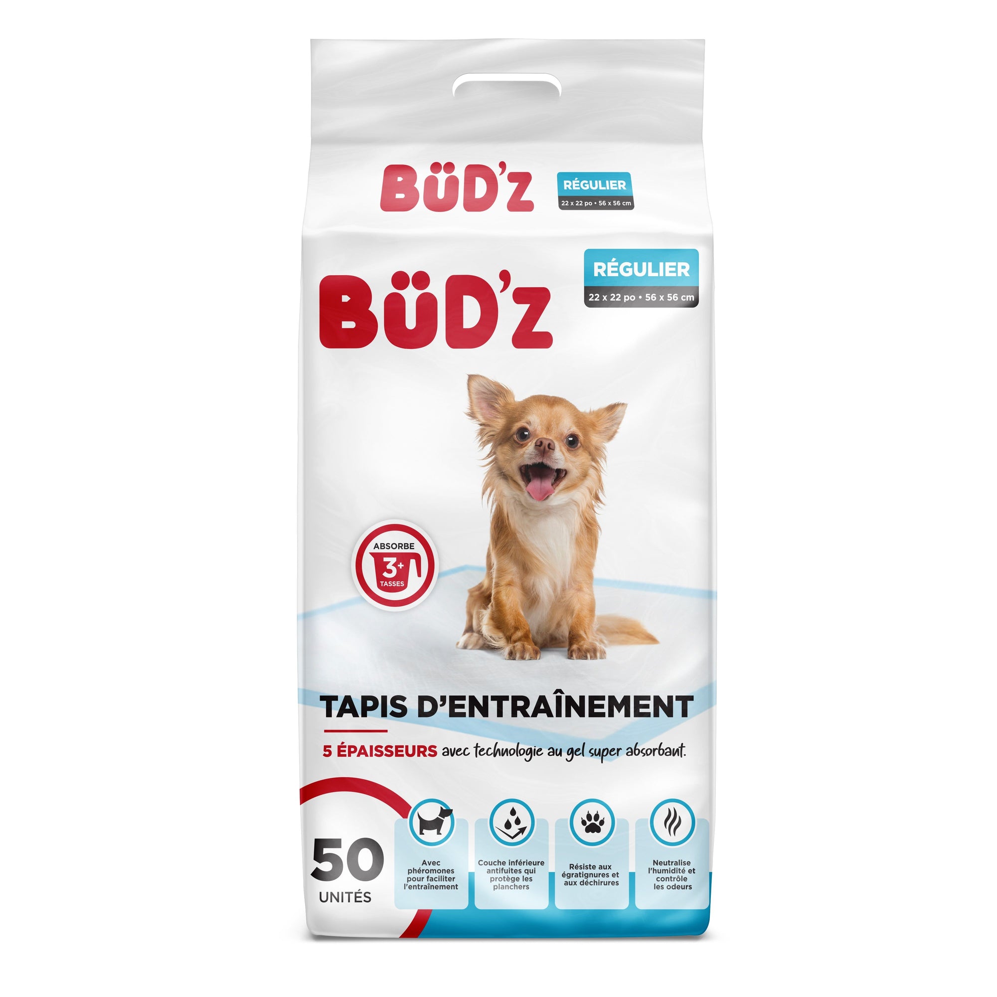 Bud'z Puppy Pads 22"x22" (56x56cm) 50 Units