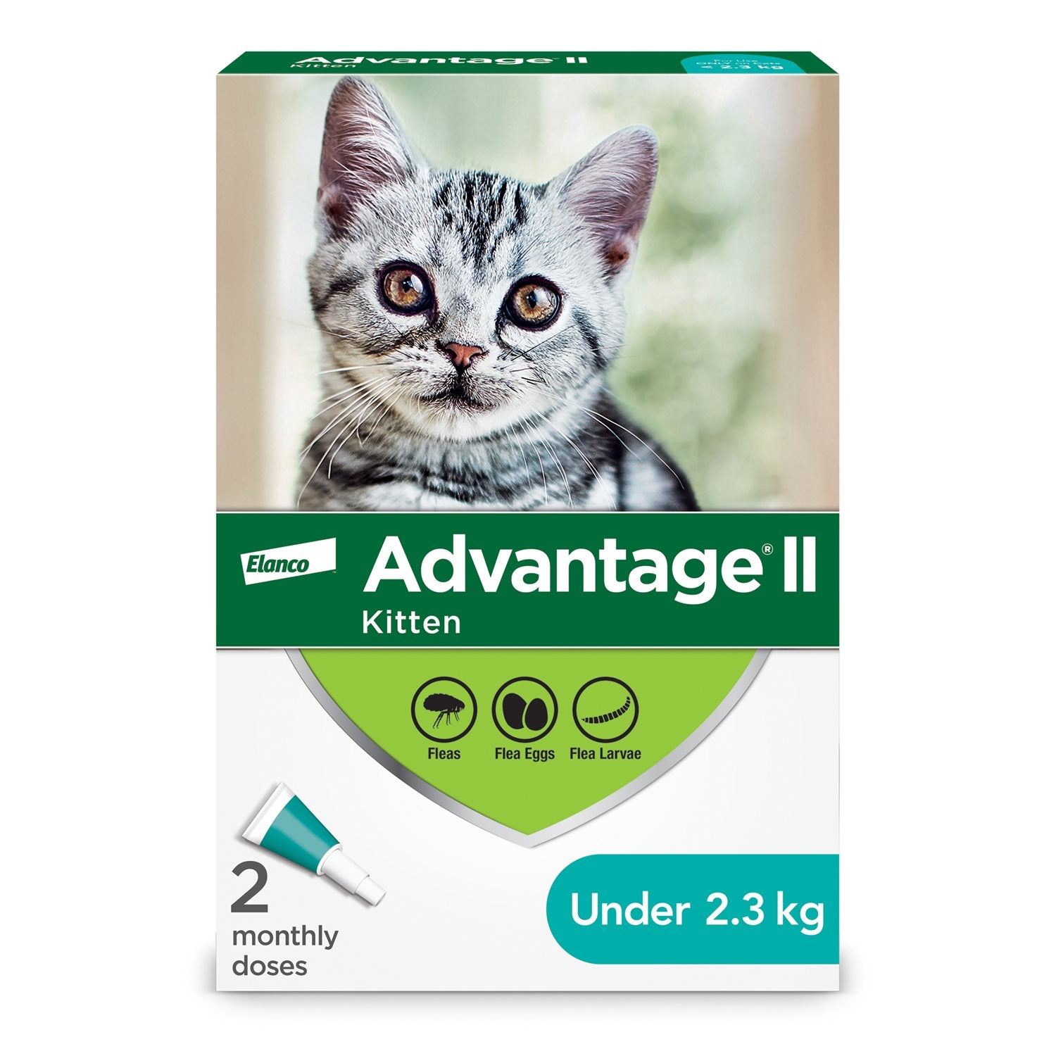 Advantage II for Kitten (less than 2.3 kg) 2 doses